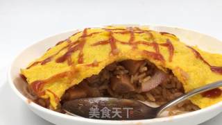 午餐肉蛋包饭，一餐一饭，简单美味，给自己一份好心情吧。的做法步骤：12