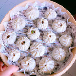 鲜肉豇豆香菇小笼包的做法步骤：12