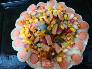 鲜虾披萨的做法步骤：9