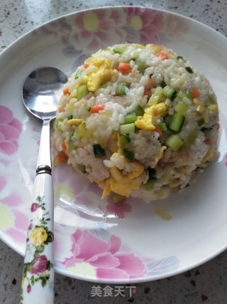 家常蛋炒饭的做法步骤：9