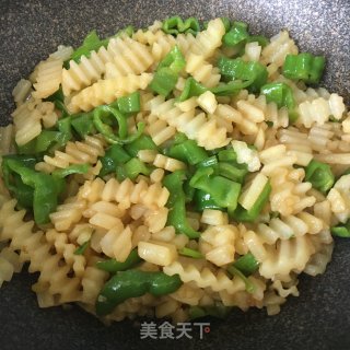 青椒炒土豆的做法步骤：7