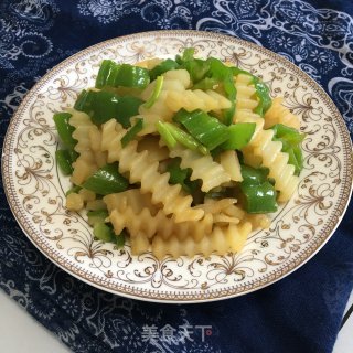 青椒炒土豆的做法步骤：9