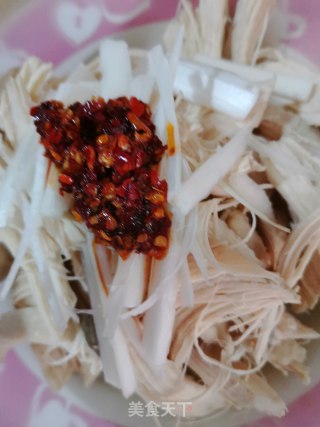 凉拌鸡脯肉的做法步骤：3