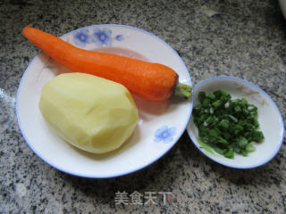 胡萝卜拌土豆丝的做法步骤：1