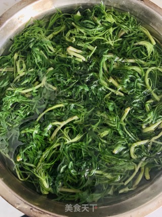 凉拌柳蒿芽的做法步骤：1