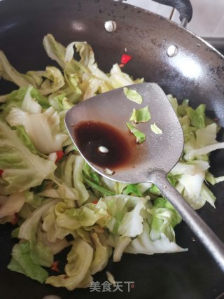 酸辣牛心菜的做法步骤：4