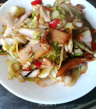 酸辣牛心菜的做法步骤：6
