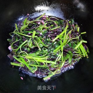 清炒苋菜的做法步骤：7