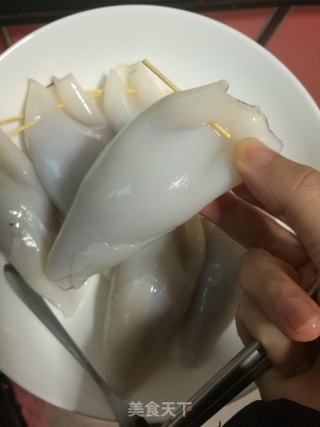 蒜香红薯粉条蒸鱿鱼的做法步骤：10
