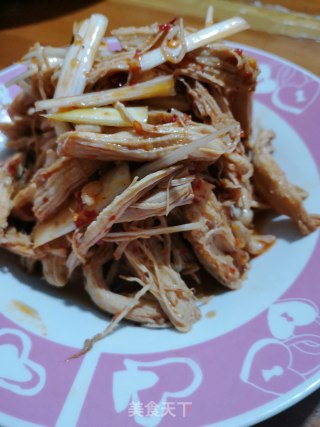 凉拌鸡脯肉的做法步骤：3