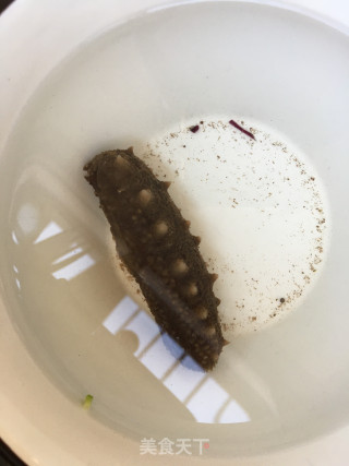 海参包菜炒饭的做法步骤：2