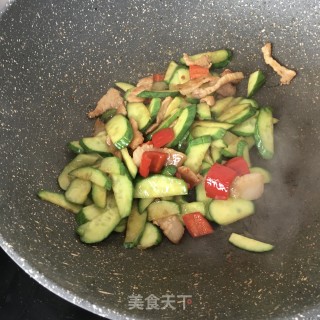 青瓜炒肉片的做法步骤：16