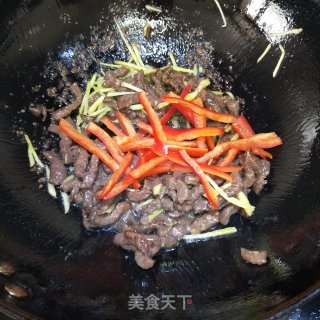 牛肉丝炒四季豆的做法步骤：10
