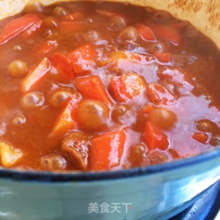 番茄牛肉炖红萝卜的做法步骤：14