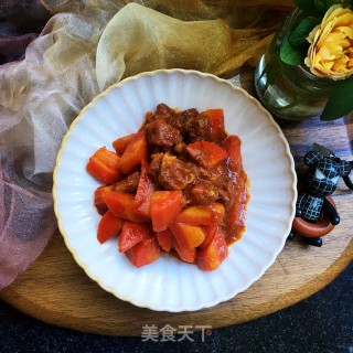 番茄牛肉炖红萝卜的做法步骤：15