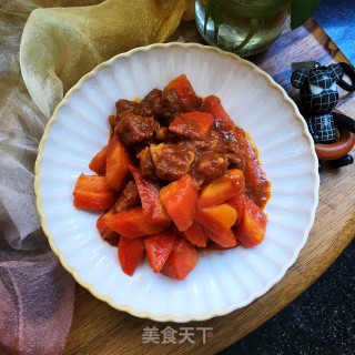 番茄牛肉炖红萝卜的做法步骤：16