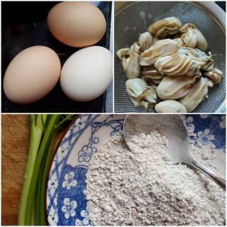烙生蚝鸡蛋饼的做法步骤：8