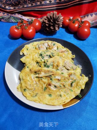 烙生蚝鸡蛋饼的做法步骤：18