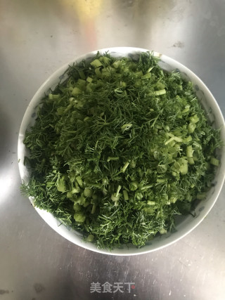 茴香鸡蛋水饺的做法步骤：2
