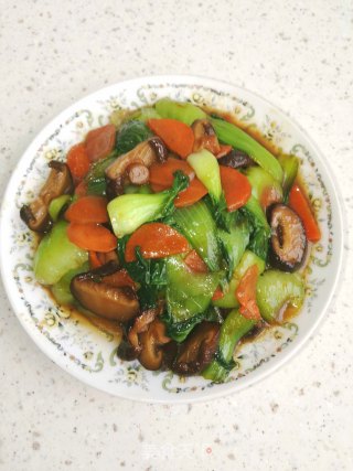 香菇烧油菜的做法步骤：6