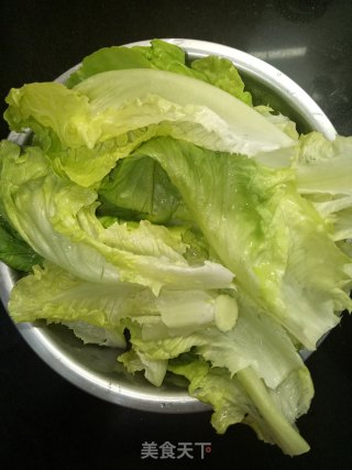蚝油罗马生菜的做法步骤：1