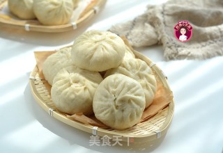 春笋韭菜素三鲜包子的做法步骤：17