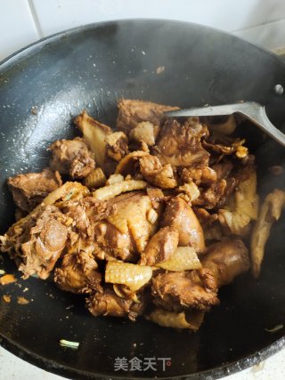 东北鸡肉炖土豆干粉条的做法步骤：6