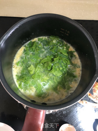 生菜蛋花汤的做法步骤：4
