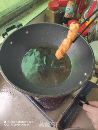 麦片炸油条的做法步骤：5