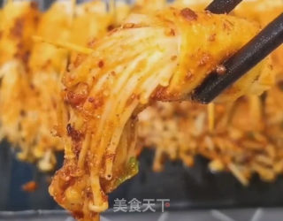 金针菇豆皮卷的做法步骤：8