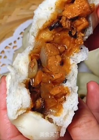 鸡胸肉香菇包子的做法步骤：9