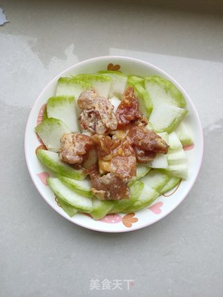 鸡肉蒸冬瓜的做法步骤：4