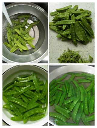 里脊荷兰豆炒春笋的做法步骤：2