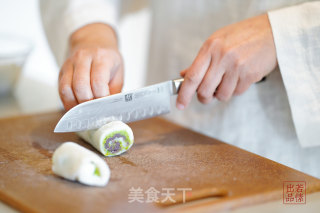 翠衣鼓鼓 清香扑面——山药豌豆卷的做法步骤：9