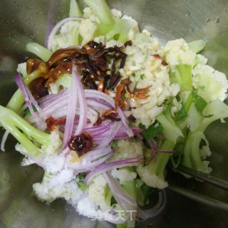 响油有机花菜的做法步骤：3