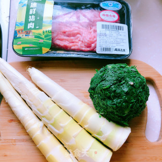 荠菜鲜笋肉包的做法步骤：1