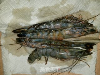 黑虎虾遇见乌冬面的做法步骤：1