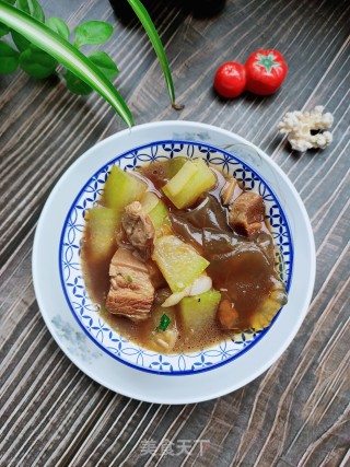 卤肉冬瓜炖粉皮的做法步骤：14