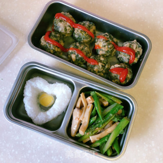 鲜笋菜肉丸????的做法步骤：7