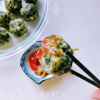 鲜笋菜肉丸????的做法步骤：8