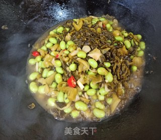 酸菜辣炒毛豆的做法步骤：6