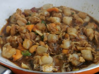 小炒扇贝肉的做法步骤：9