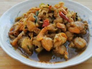 小炒扇贝肉的做法步骤：10
