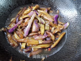 尖椒紫茄条的做法步骤：4