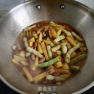 土豆芸豆炖肉的做法步骤：7