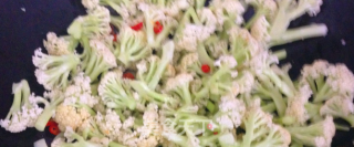 孜然菜花的做法步骤：3