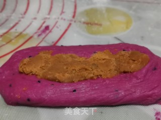 肉松面包（火龙果）的做法步骤：11