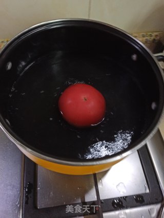 番茄木耳炒菜花的做法步骤：3