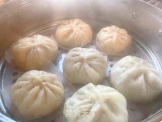 五色菜包子的做法步骤：6
