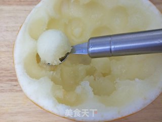 橙汁哈密瓜的做法步骤：2